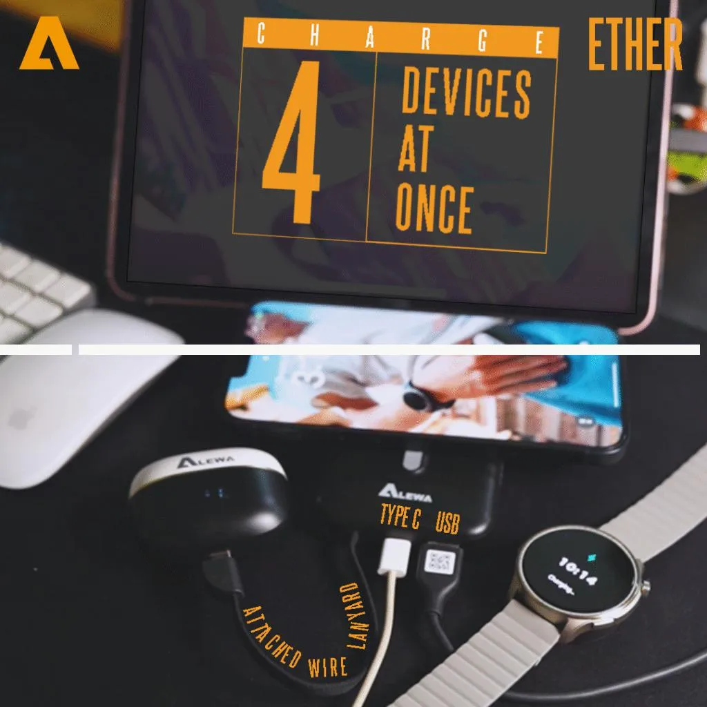ALEWA ETHER WIRELESS 10000mAh POWER BANK 3