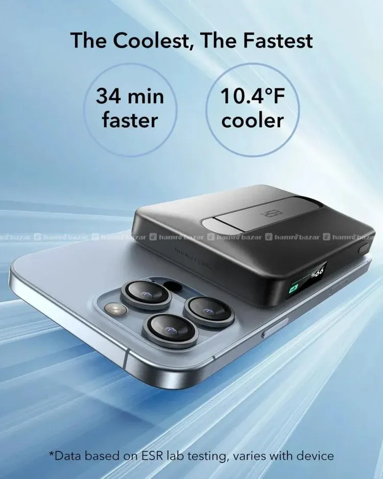 ESR Qi2 MagSlim 5000mAh Kickstand Power Bank 7