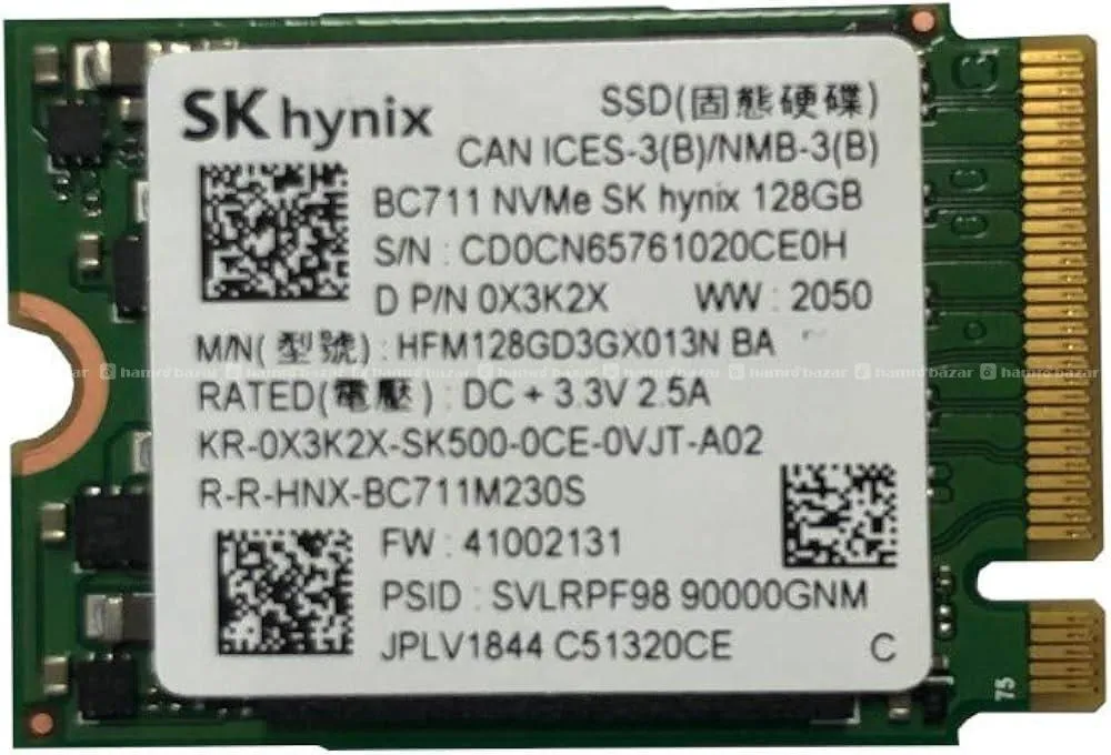 SK Hynix BC711 128GB NVMe SSD 1.3 2