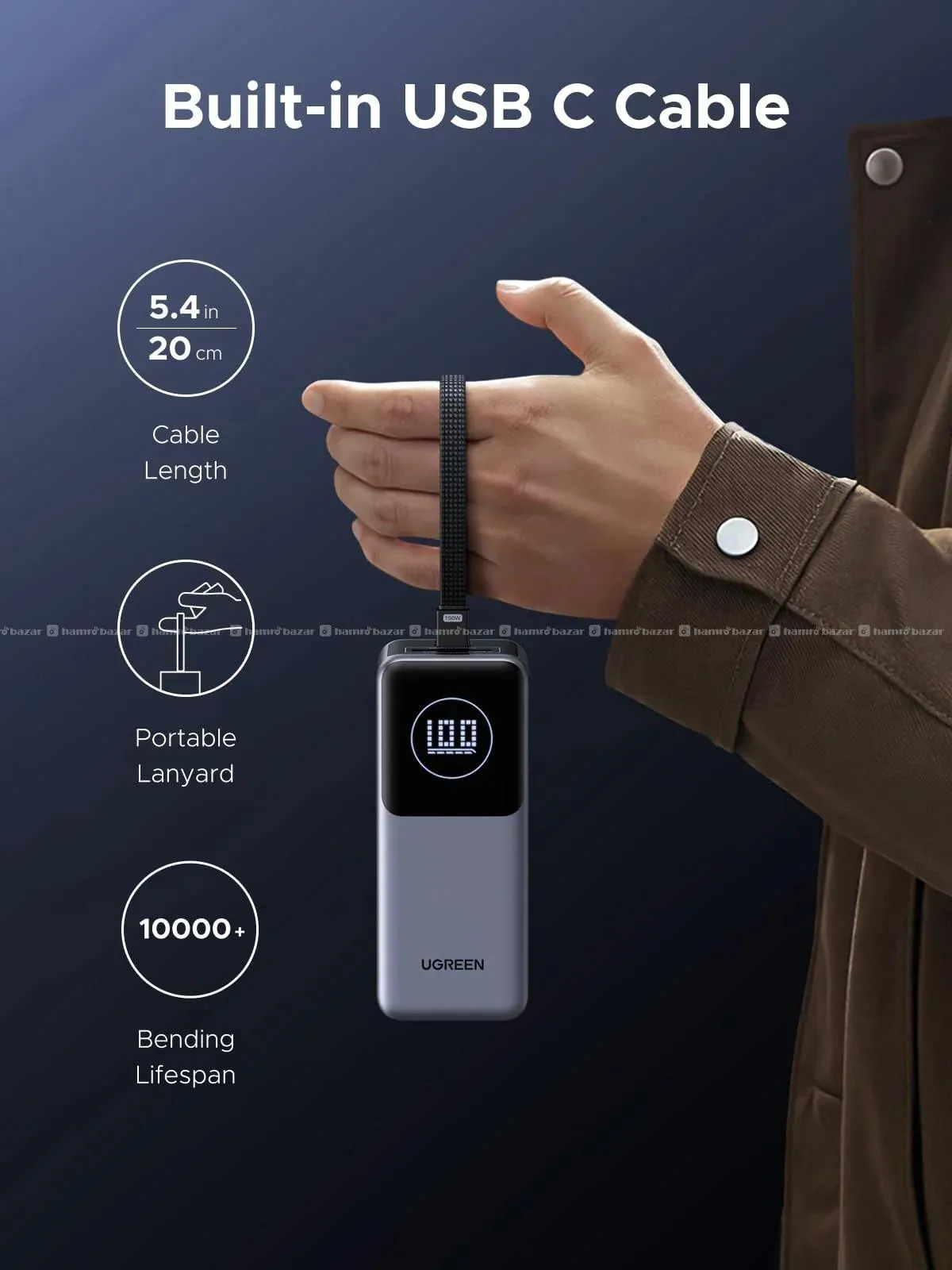 UGREEN Neoxde Pro Power Bank 130W 20000mAh 2