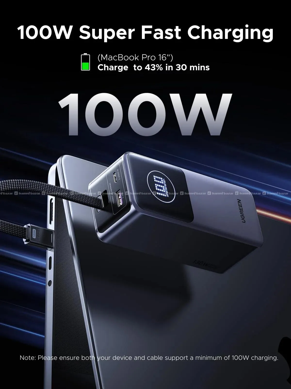 UGREEN Neoxde Pro Power Bank 130W 20000mAh 7