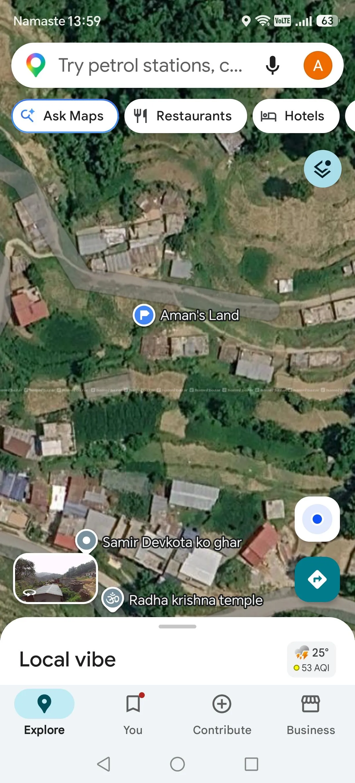 Land Sale in Near Osho Tapoban