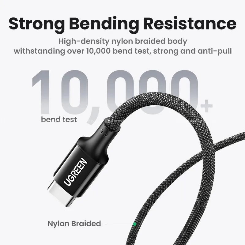 UGREEN 100W 5A Max Type-C to Type-C Braided Cable 4