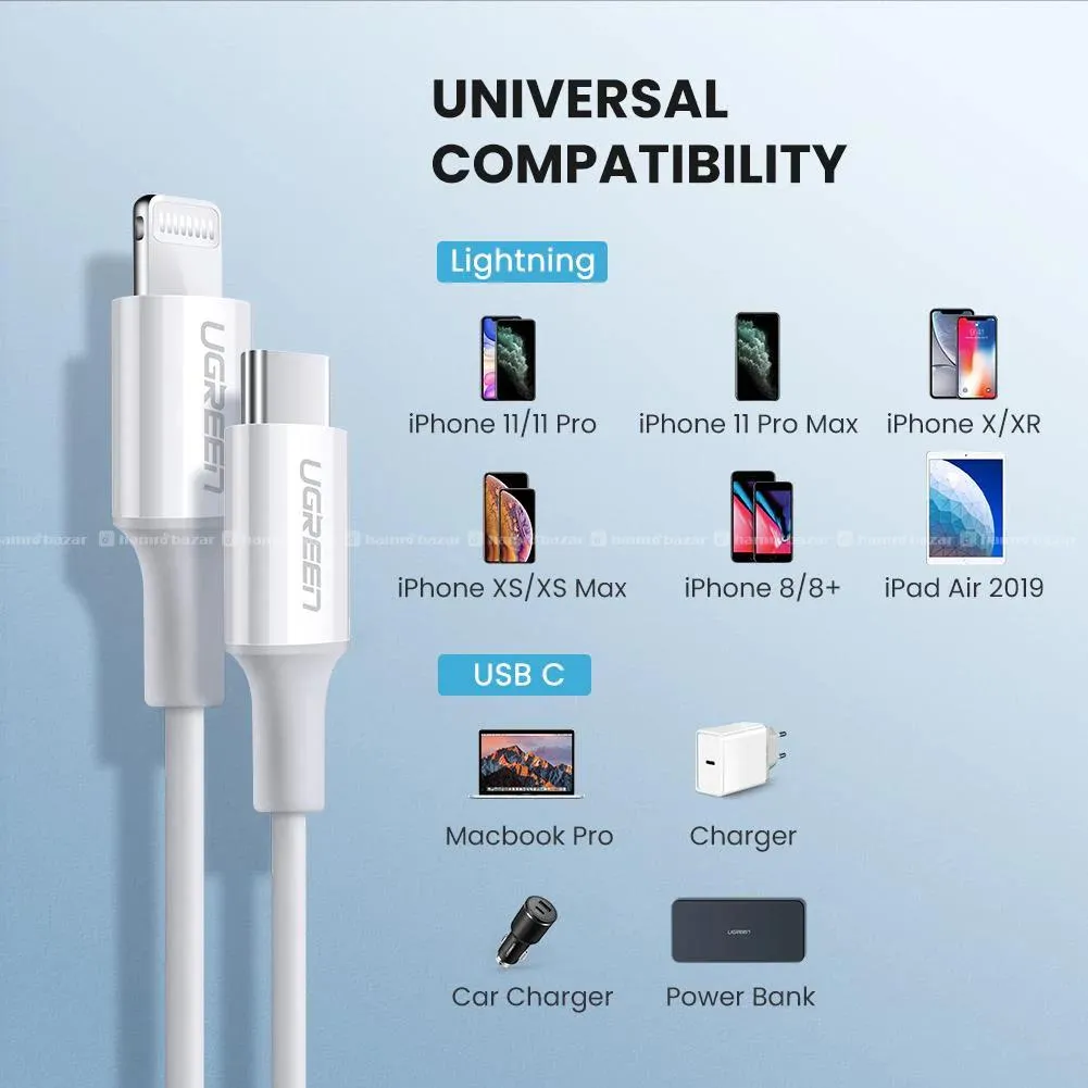 UGREEN MFi USB-C to Lightning Charging Cable US171 2