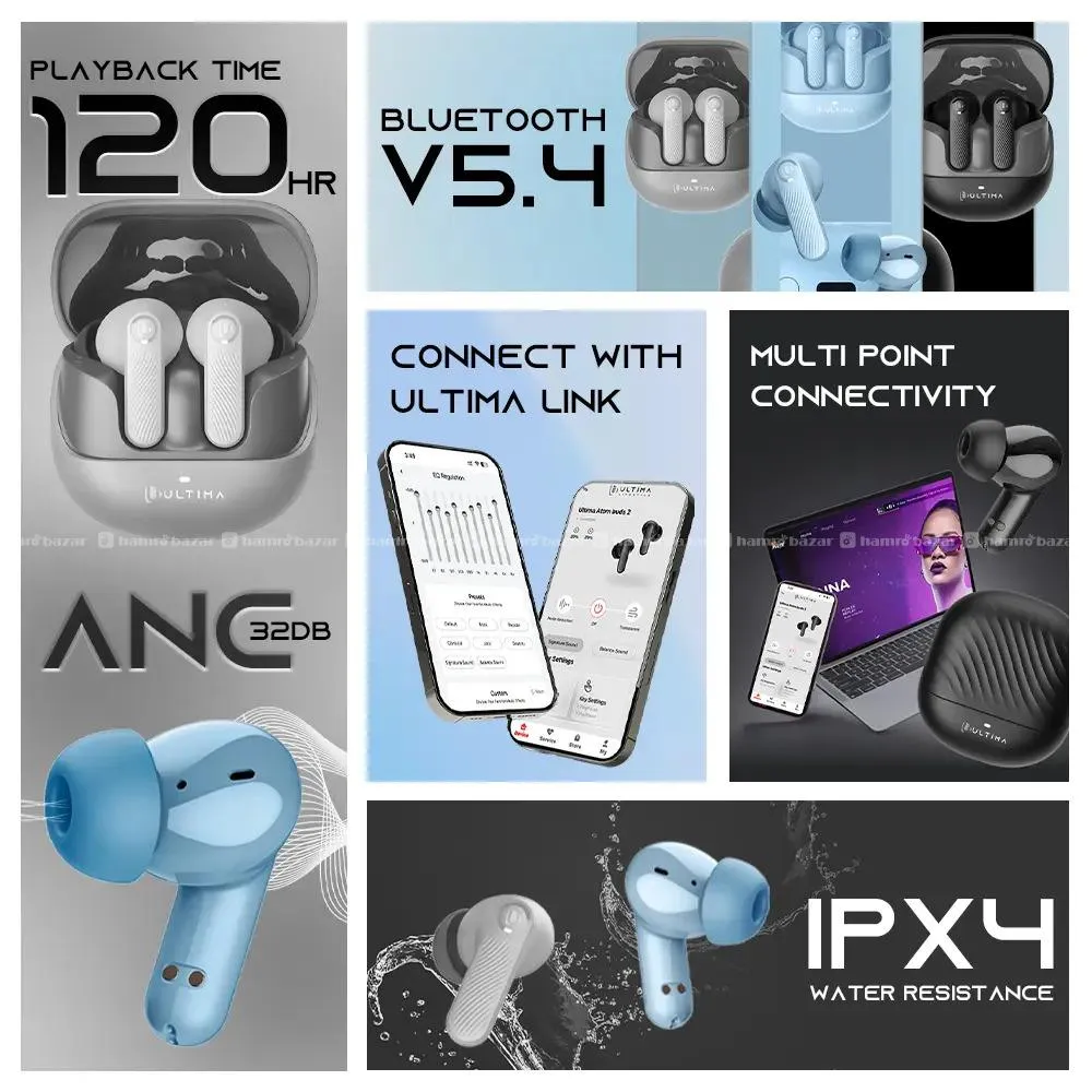 Ultima Atom Buds 2 ANC Earbuds 3