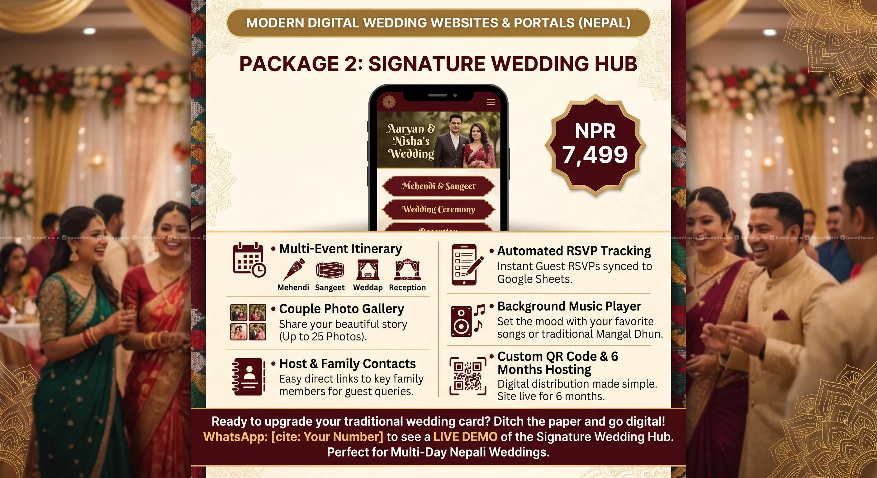 Modern Wedding Website & Digital Invitations 3