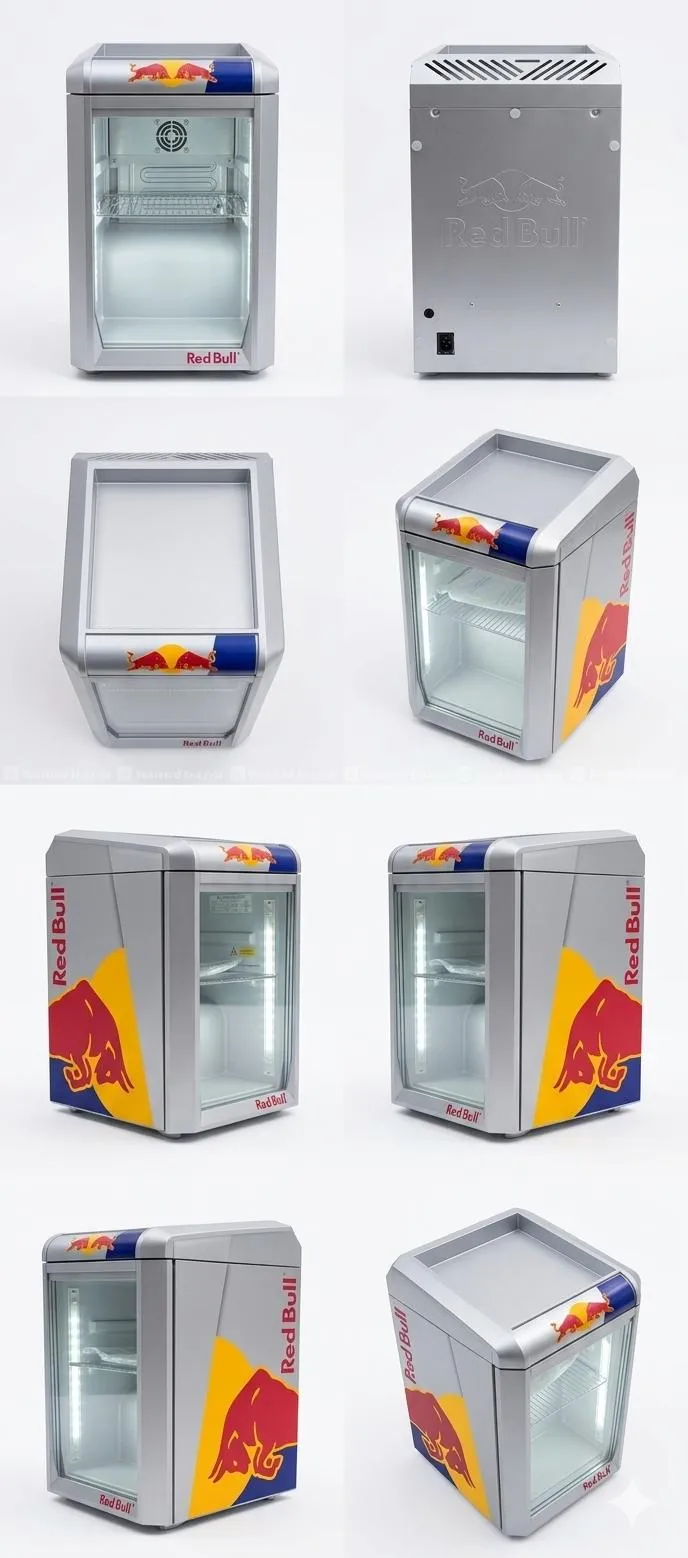 Original Red Bull Mini Fridge (Baby Cooler) - LED 5