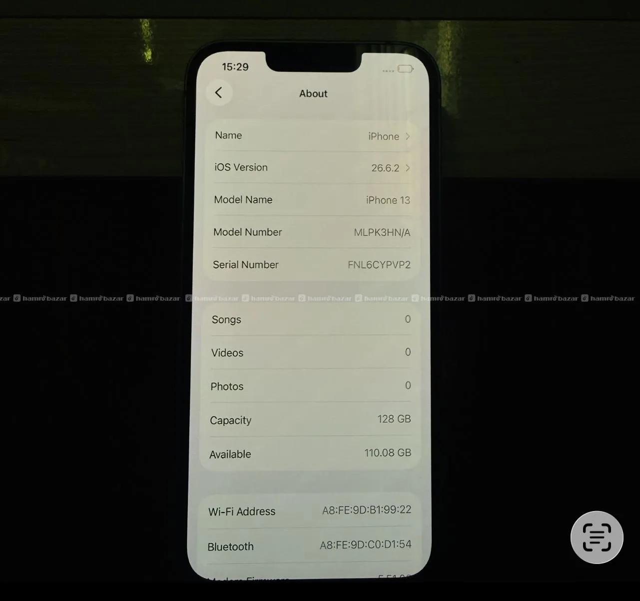 Iphone 13 128gb ( glass + charger ) 4