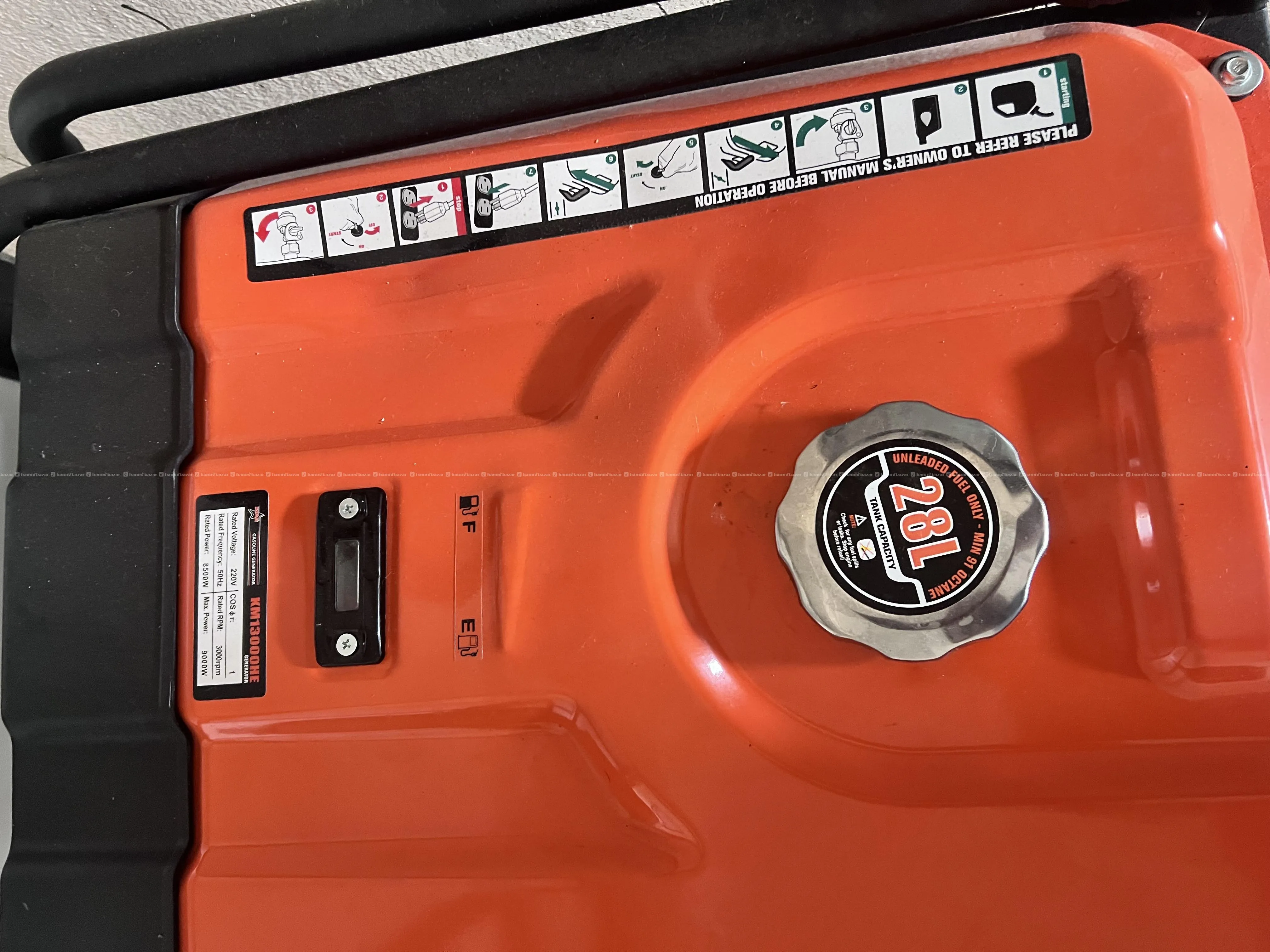 KM13000HE Model 9KVA Generator 4