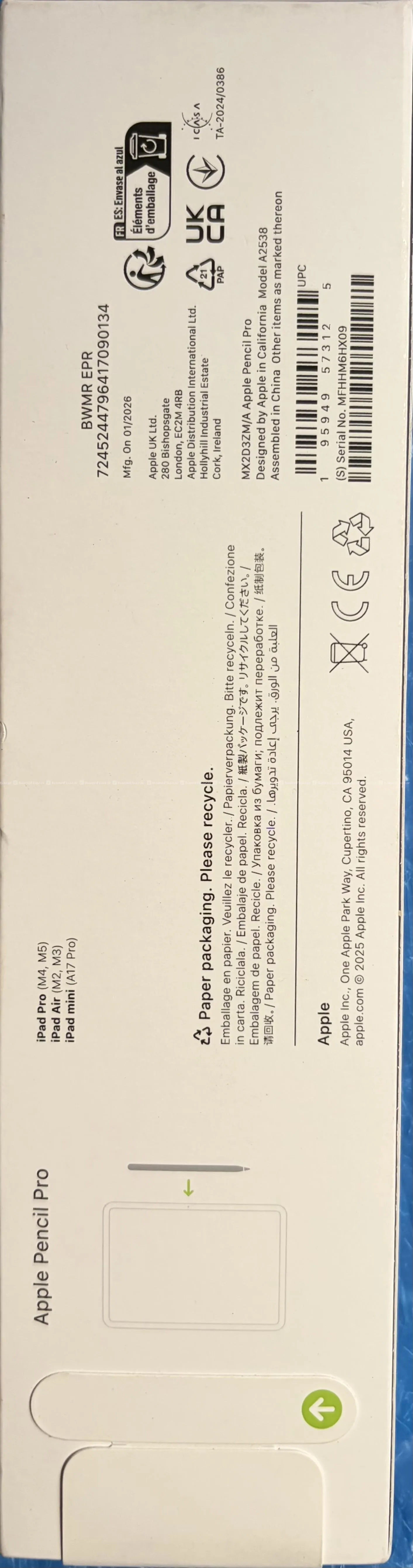 Ipad Pencil Pro (Genuine) 2