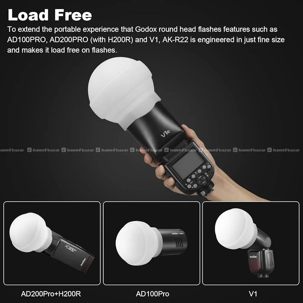 Godox AK-R22 Ball Diffusion Dome 5