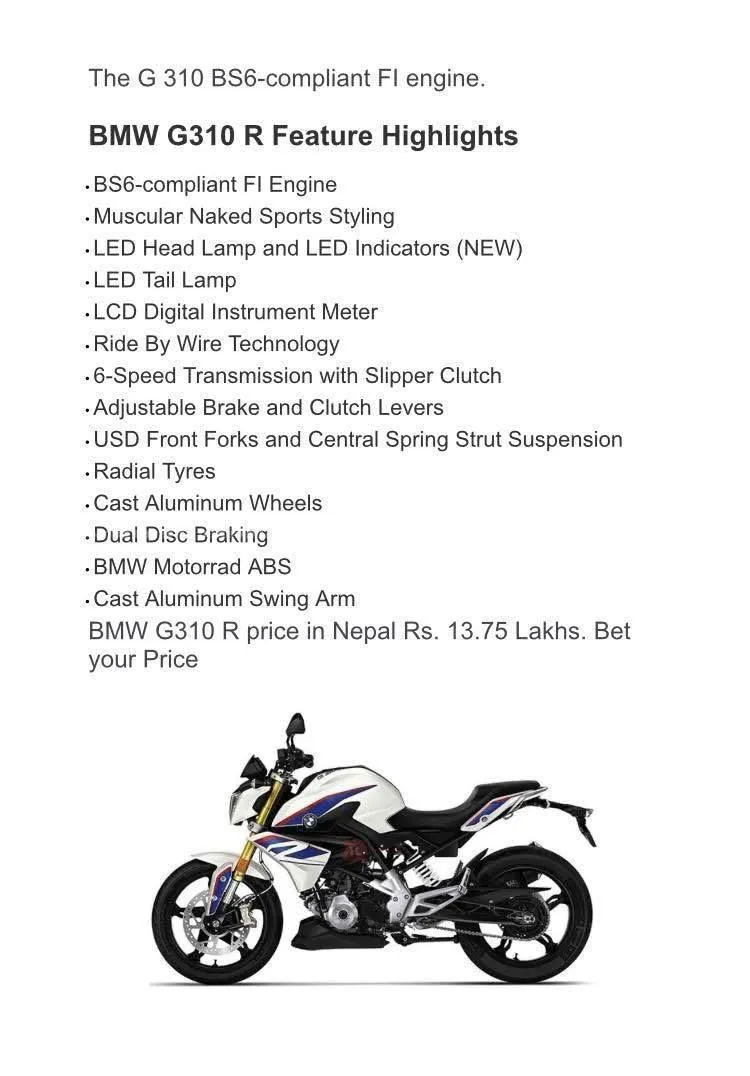 BMW G310 R