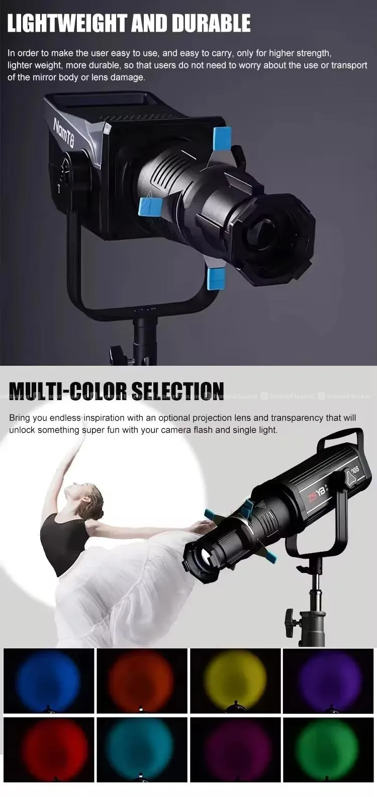 ZSYB Gobo Projector with 19 & 36 Degree Lens 6