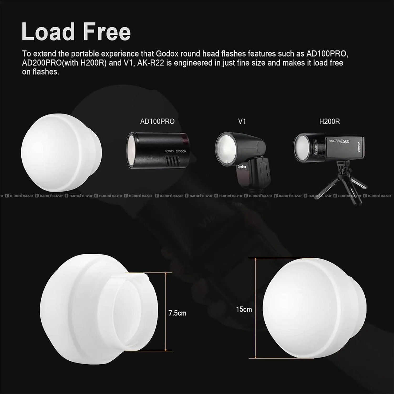 Godox AK-R22 Ball Diffusion Dome 6