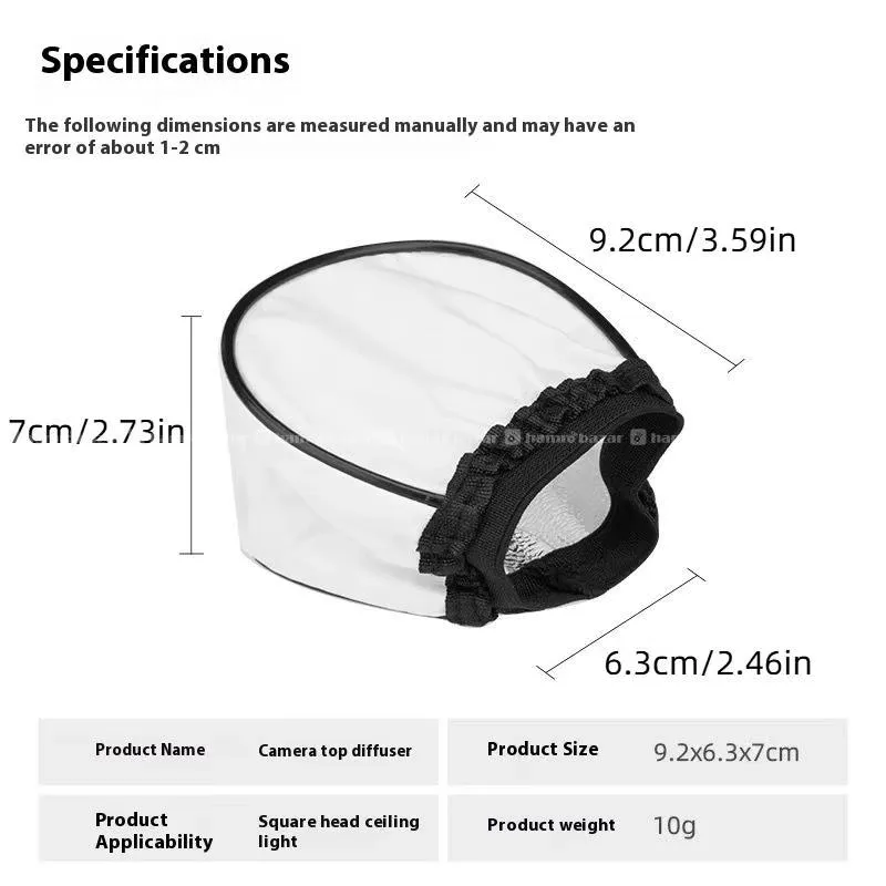 Universal Camera Flash Diffuser Cap 3