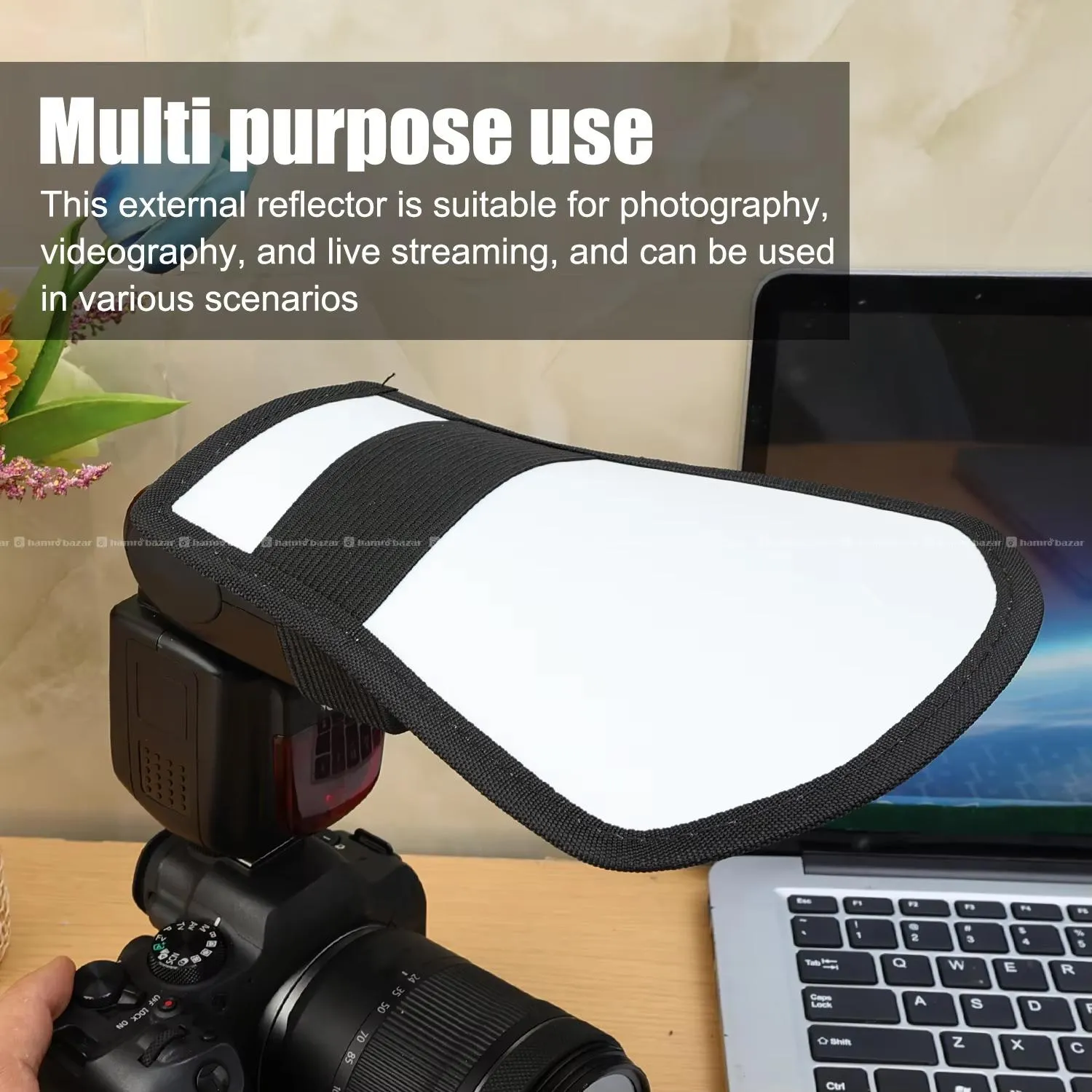 2-in-1 Speedlite Flash Reflector & Bounce Card 3