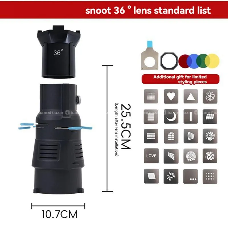 ZSYB Gobo Projector with 19 & 36 Degree Lens 5