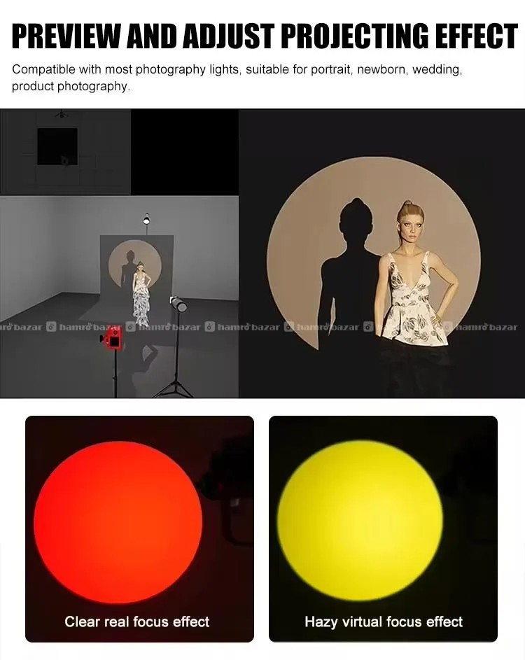 ZSYB Gobo Projector with 19 & 36 Degree Lens 2