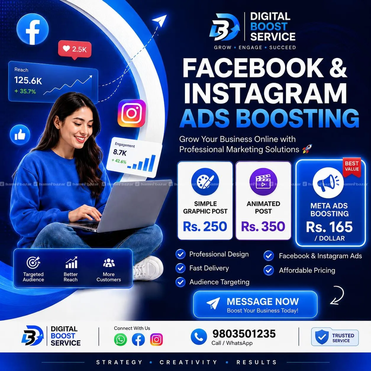 facebook and instagram meta ads boosting