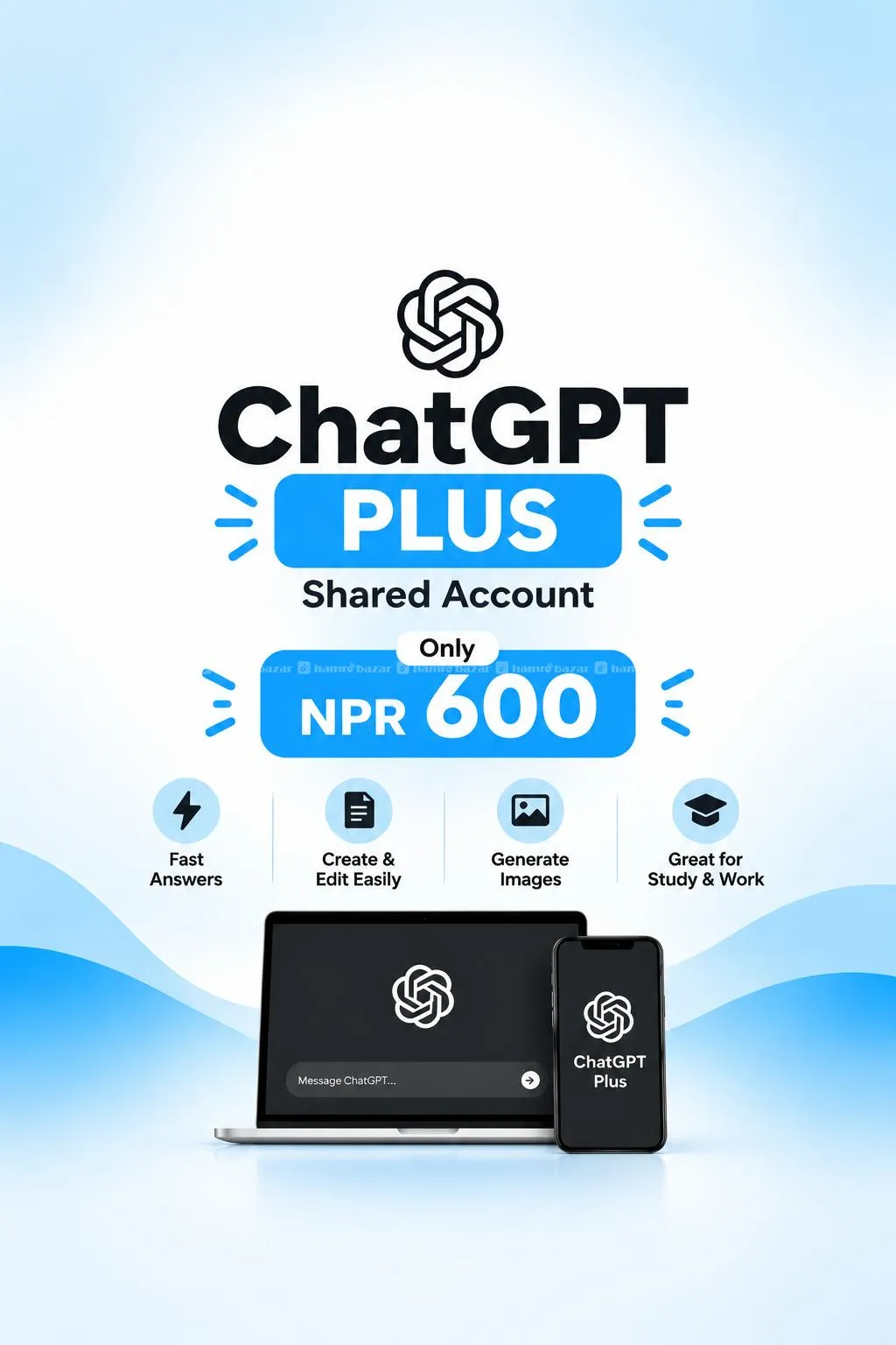 Chatgpt Shared Only at Rs. 600. No charge before.