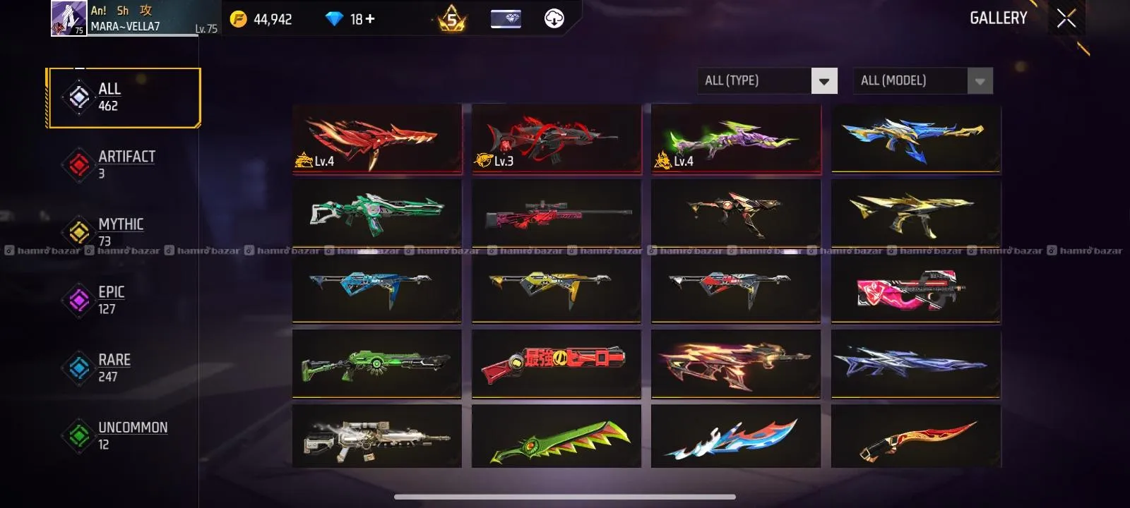 Free fire account for sale 5
