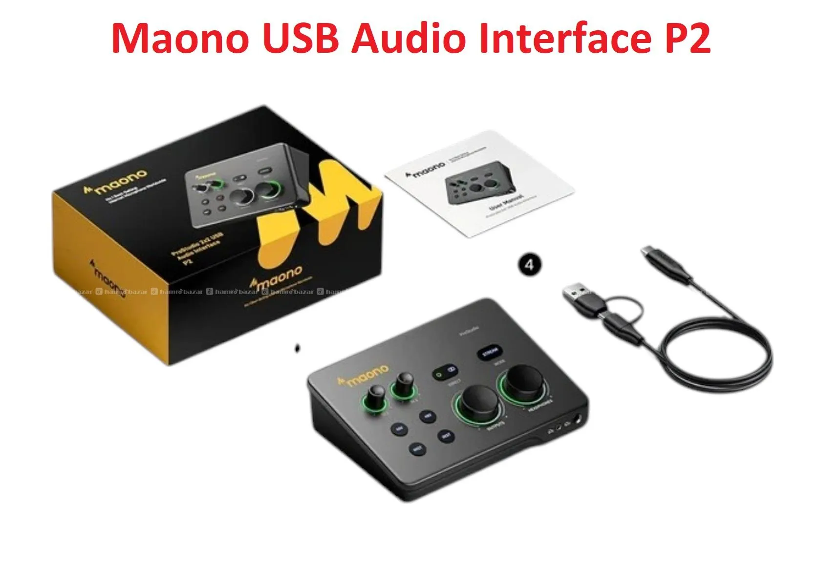 Maono P2 USB Hybrid Audio Interface 4