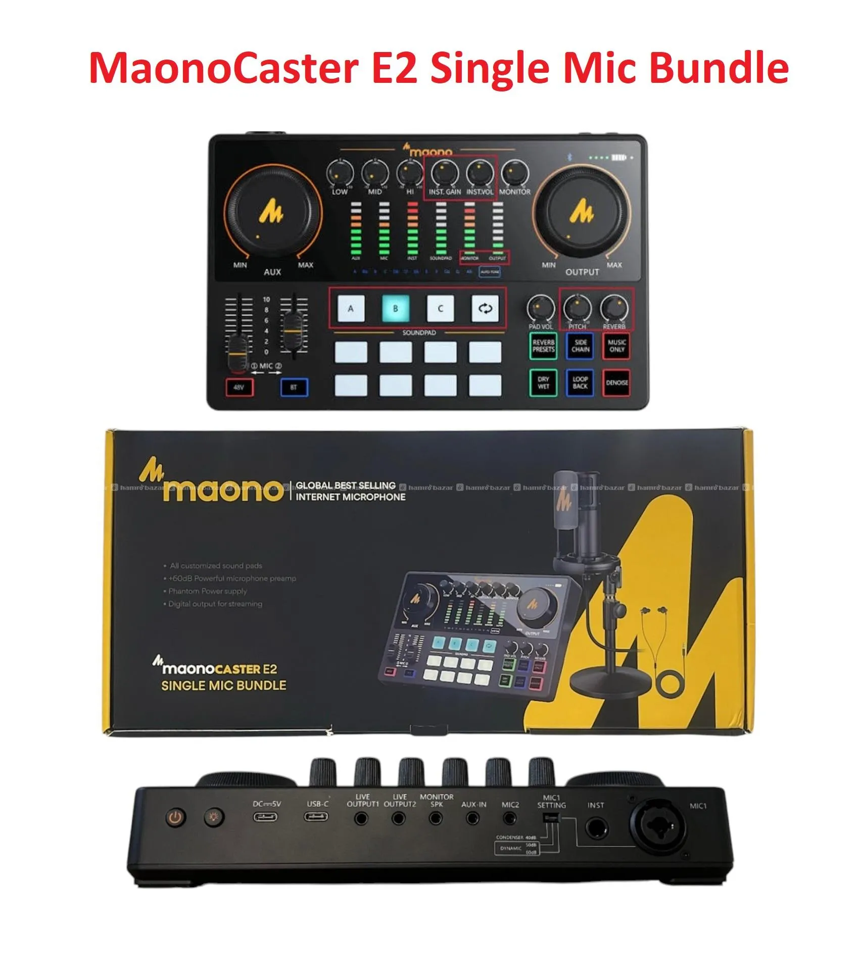 Maonocaster E2 Audio Mixer & Interface 3
