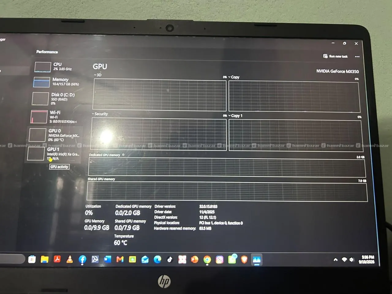HP-15  i5-1135G7 16GB RAM 512 SSD 2GB Graphic Card 4