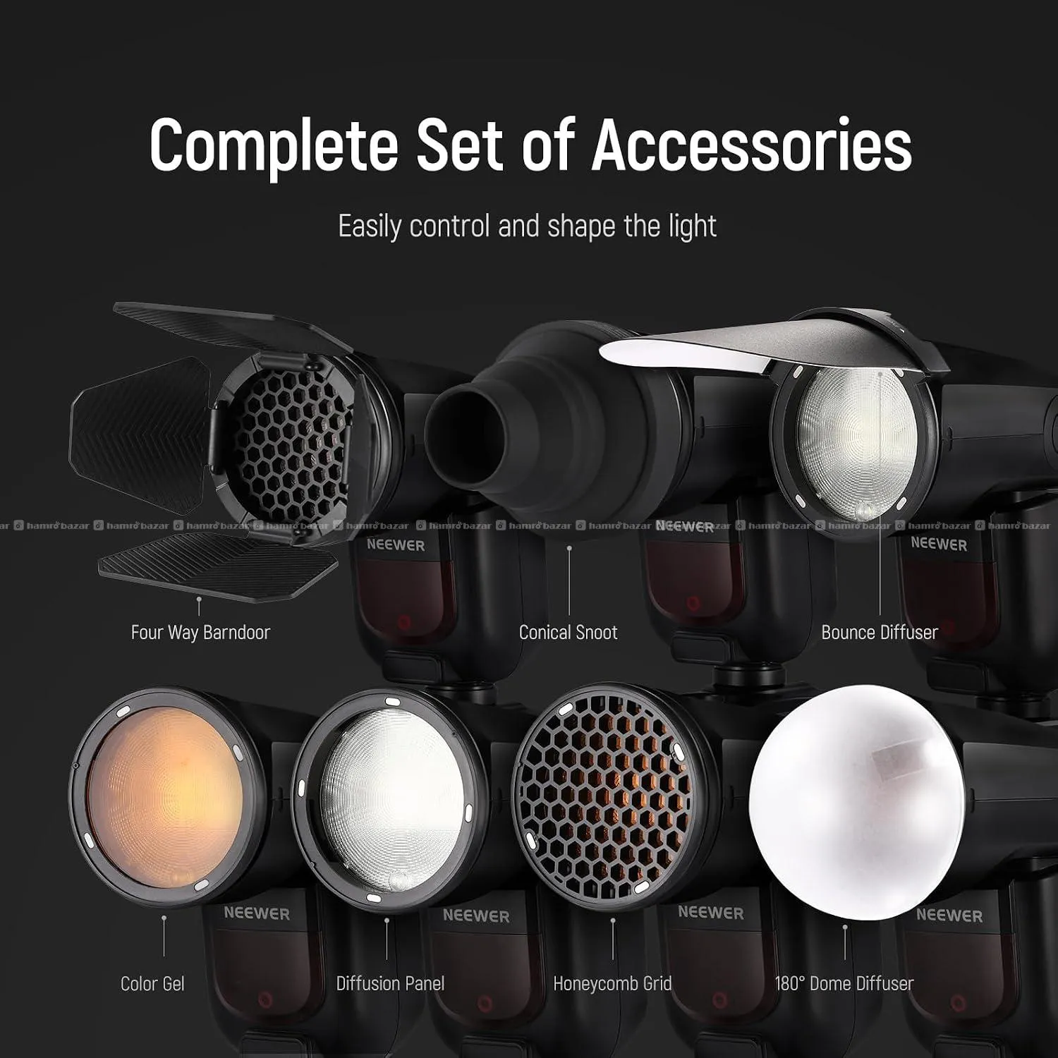 Neewer CRM2 Magnetic Flash Accessory Kit 6