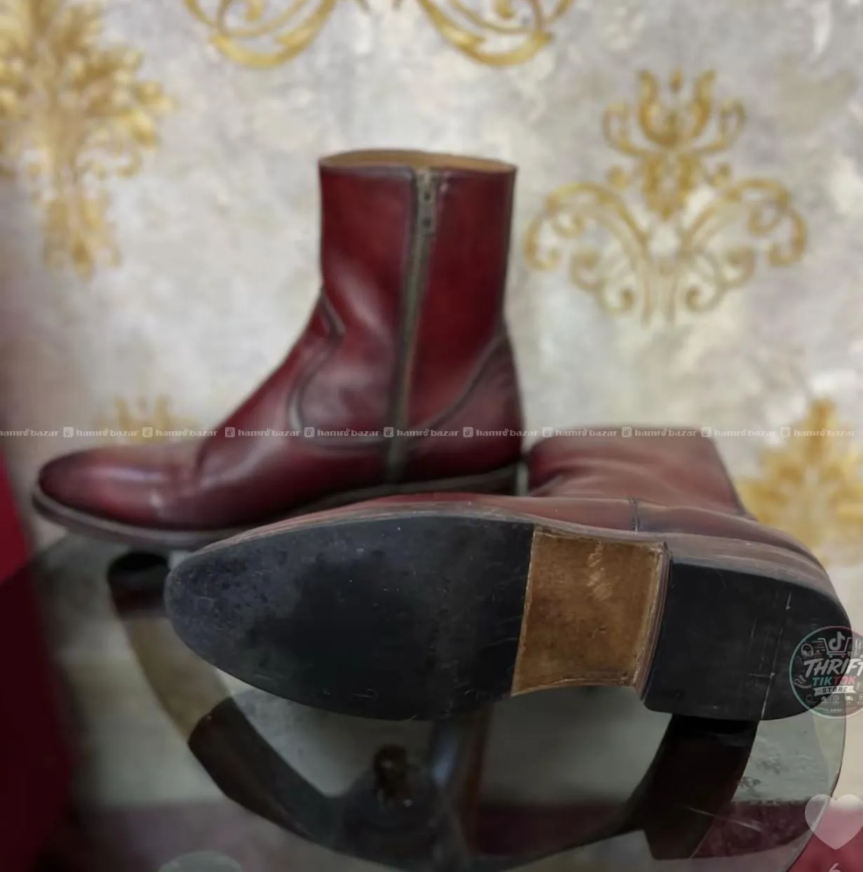 लेदर एंकल बुट (Leather Ankle Boots) 4