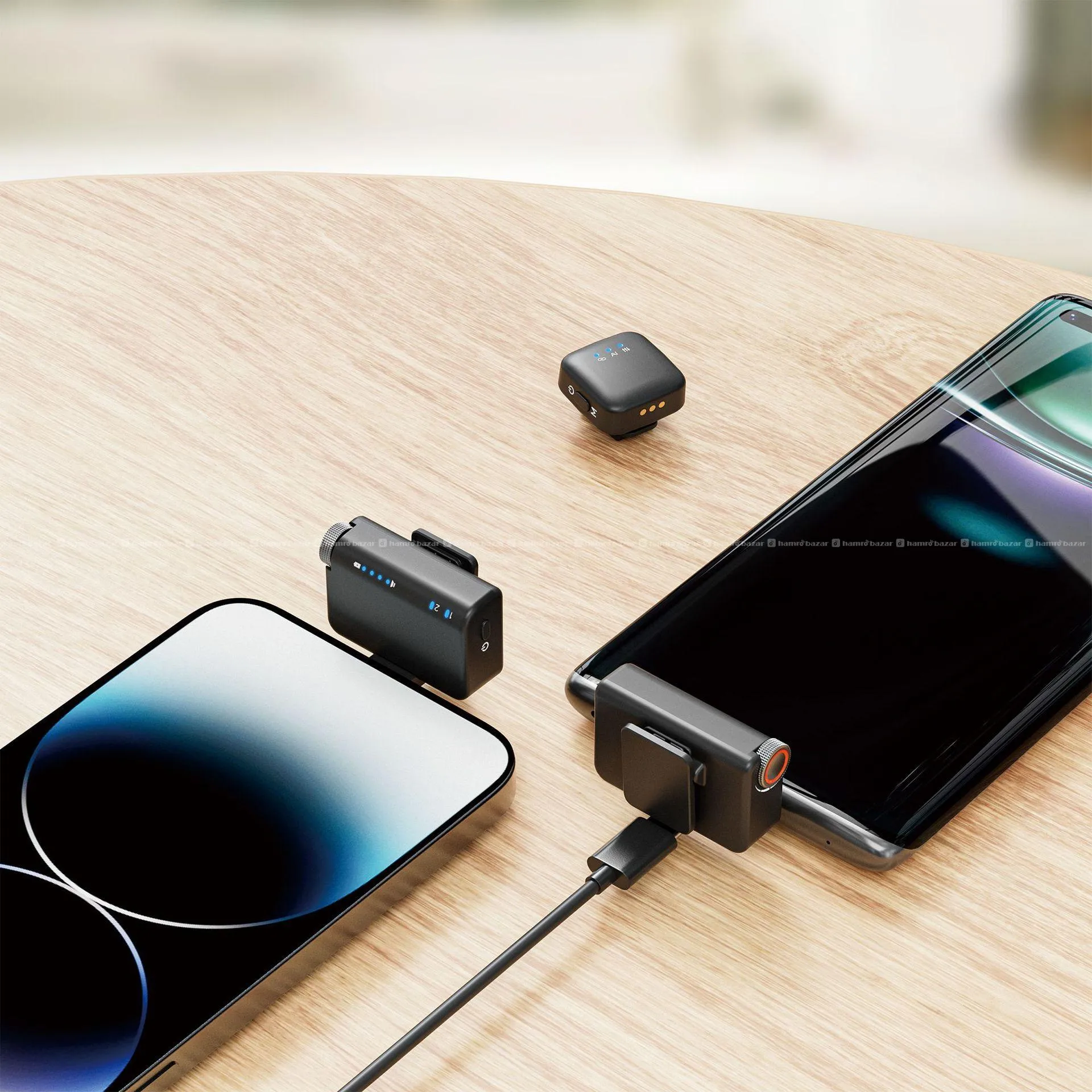 Ai Noise Cancellation Mini Dual Wireless Mic 2