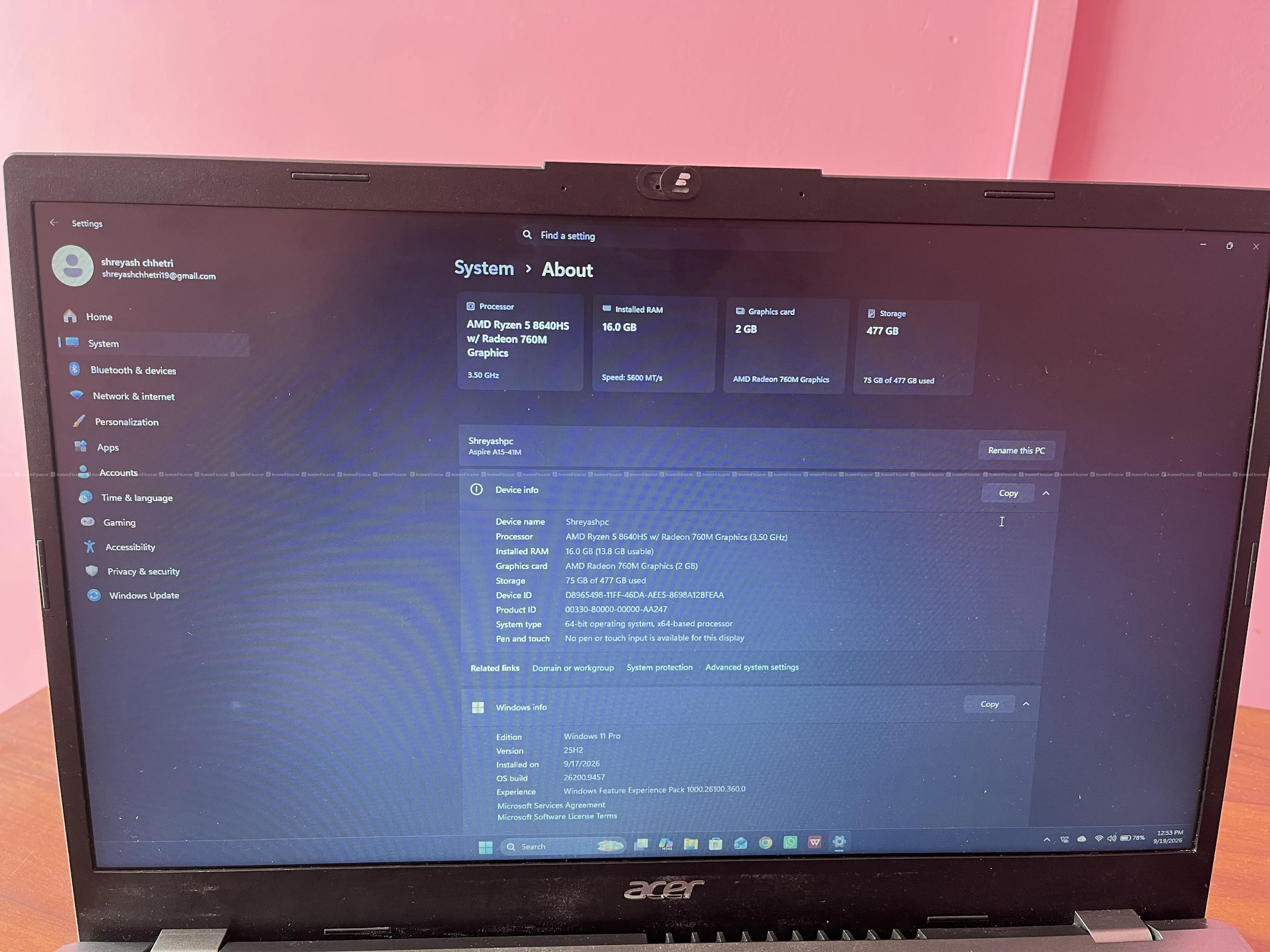 Acer Aspire on sales 5