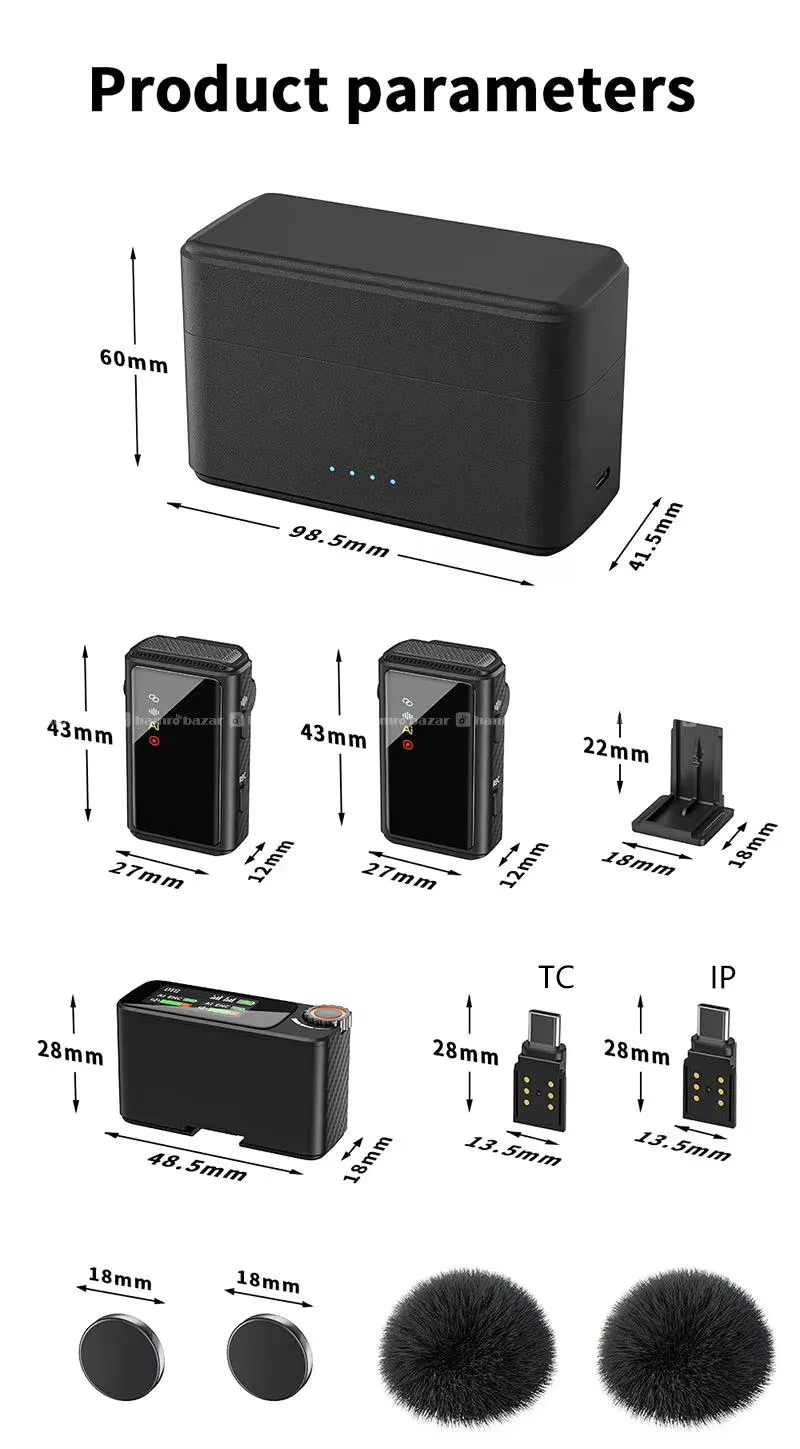 Premium Quality Wireless Lavalier Microphone Set 8