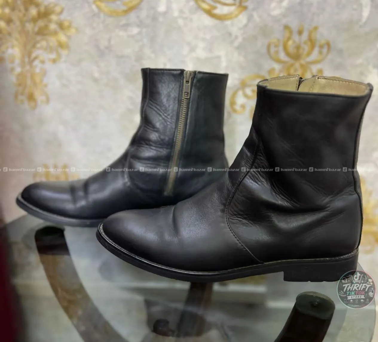 लेदर एंकल बुट (Leather Ankle Boots) 5