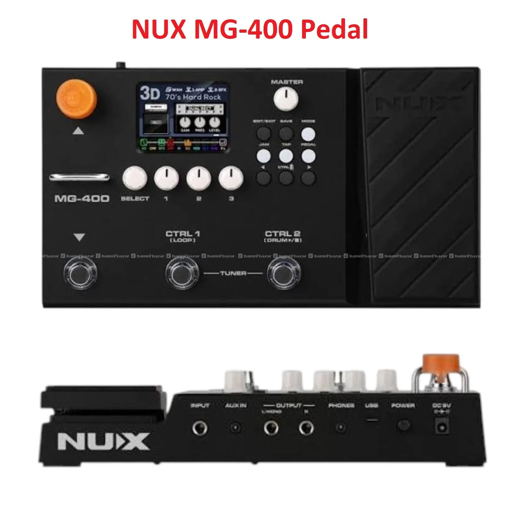 NUX MG-400 Modeling Guitar & Bass Processor 3