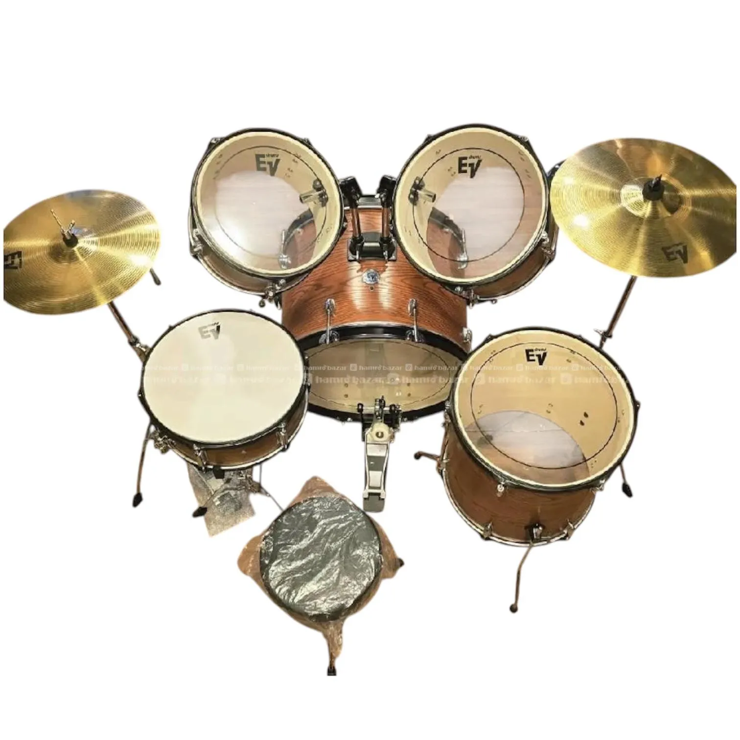 EV 5pc Drum Sets Wooden 2
