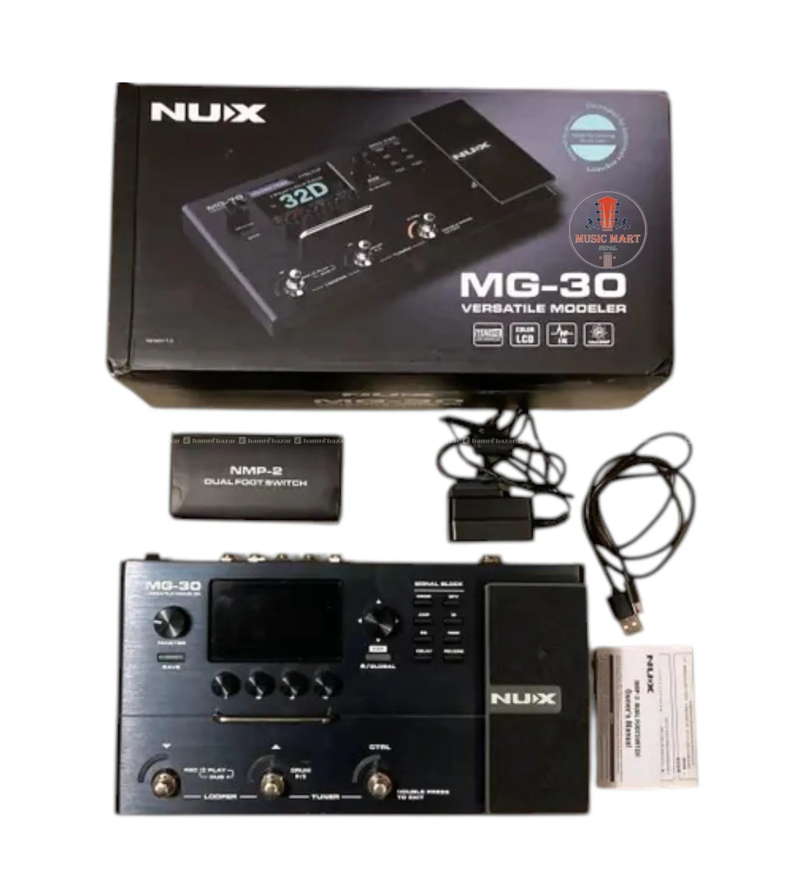 NUX MG-30 Versatile Modeler Guitar Multi Pedal 2