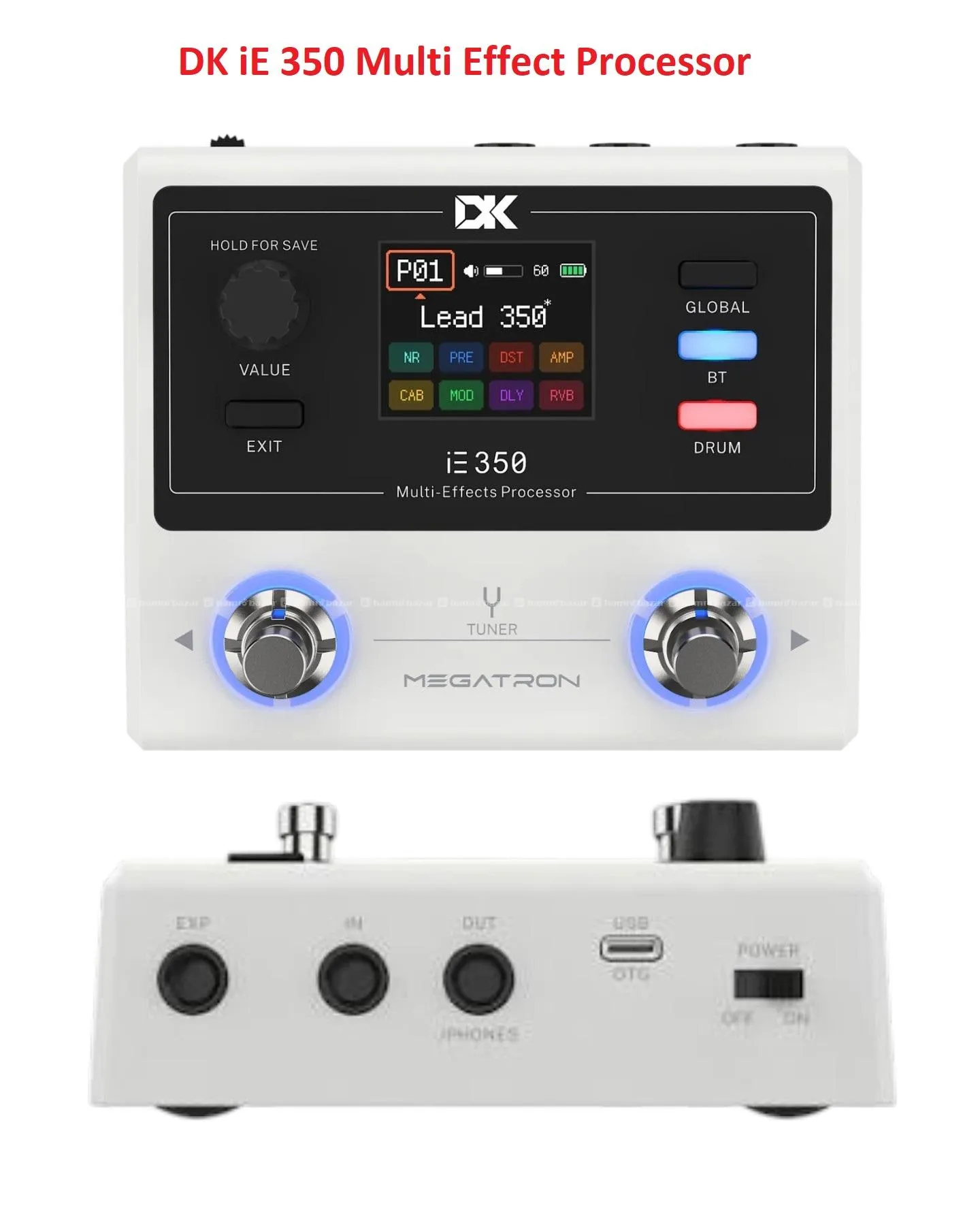 DK iE350 Multi Effect Processor Rechargeable Pedal 2