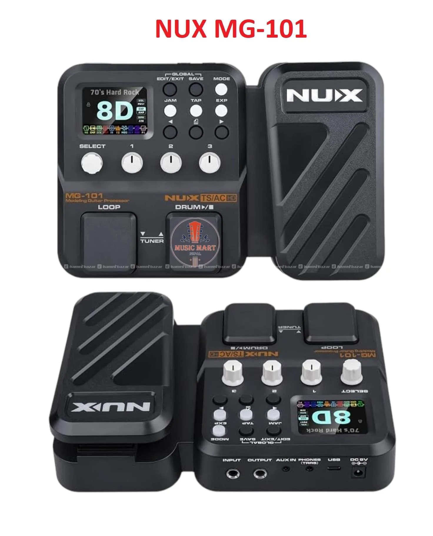 NUX MG-101 Multi-Effects Guitar Processor 2