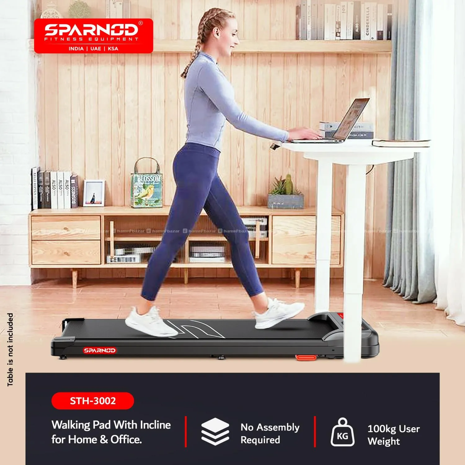 Sparnod STH-3002 2-in-1 Walking Pad & Treadmill 5
