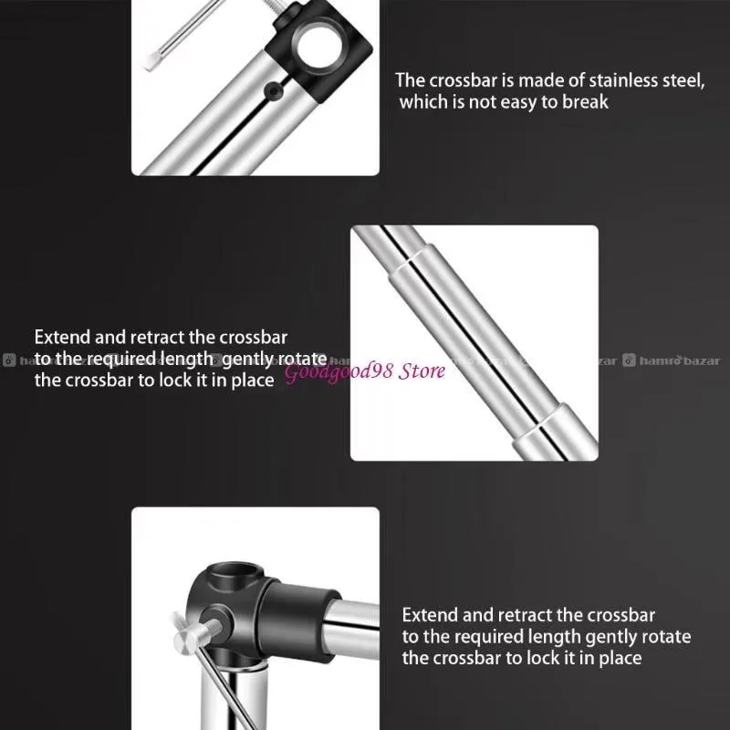 Stainless Steel Backdrop Crossbar 2
