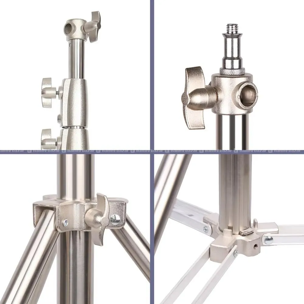 2.8m Heavy Duty Stainless Steel Light Stand 6