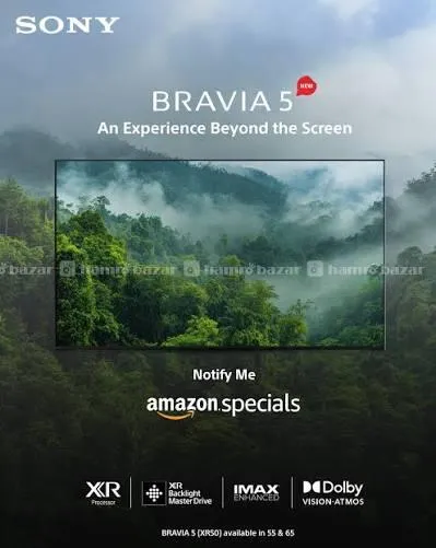 Sony 65" Bravia 5 XR50 Miniled 4K Google Tv 6