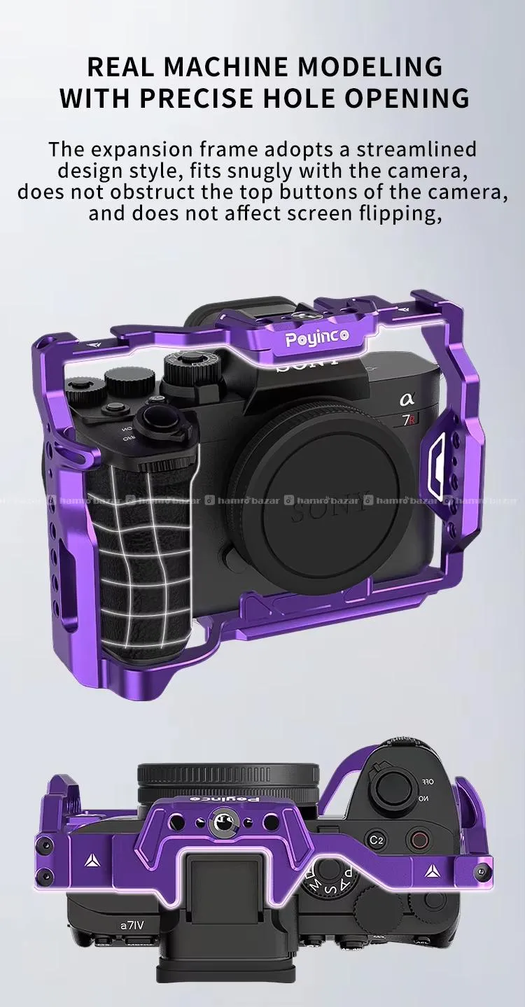 Poyinco Full Camera Cage for Sony A7 IV / A7R V 2