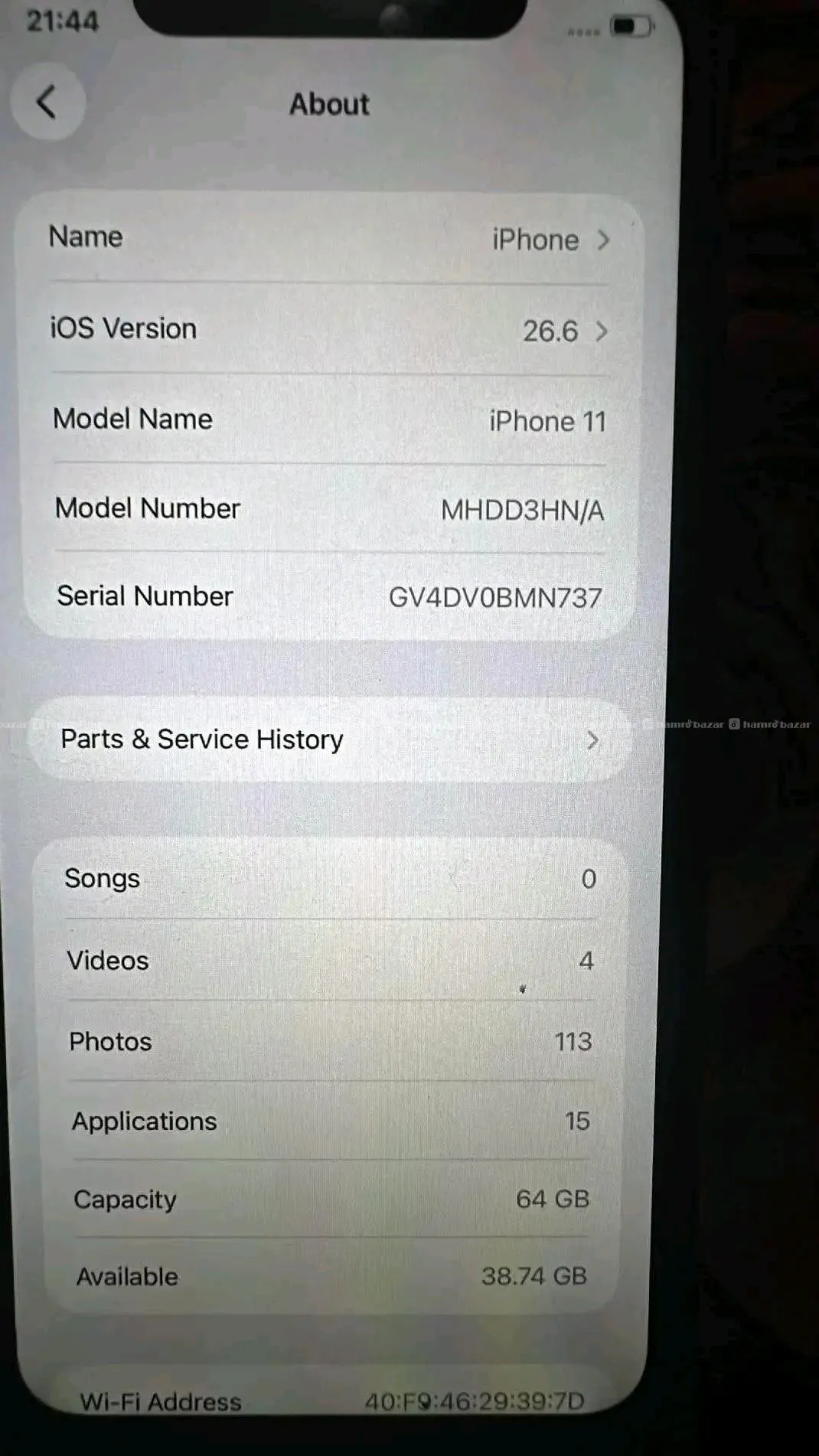 Iphone 64 gb battery 68 delivery all nepal 3