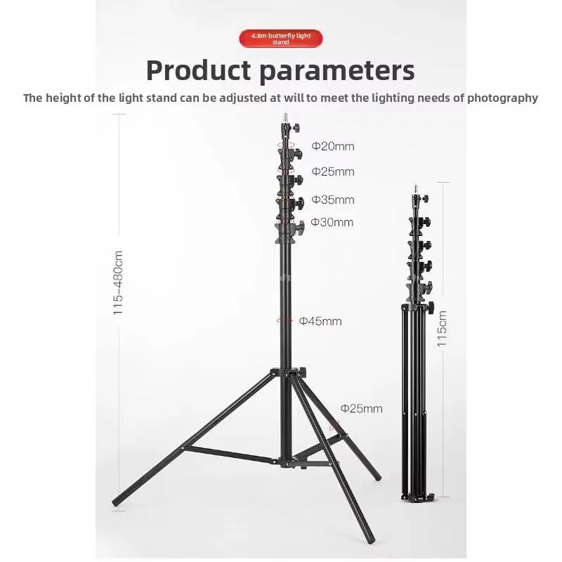 16ft Heavy Duty Air-Cushioned Studio Light Stand