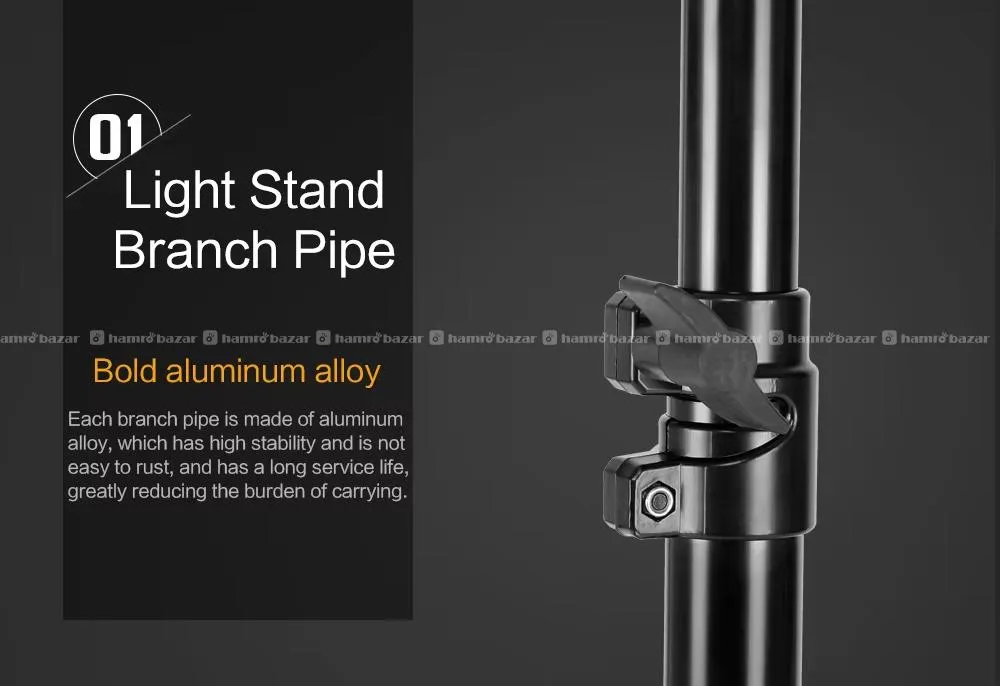 4m Dual-Use Light Stand (Attached Boom Arm) 2