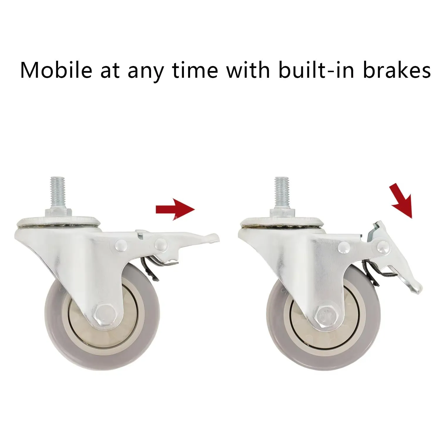 3.2m Stainless Steel Rolling Stand with Wheels 3