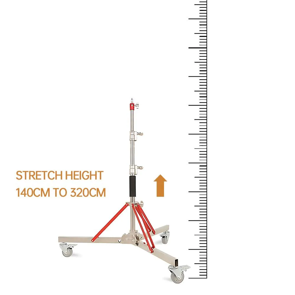 3.2m Stainless Steel Rolling Stand with Wheels 5