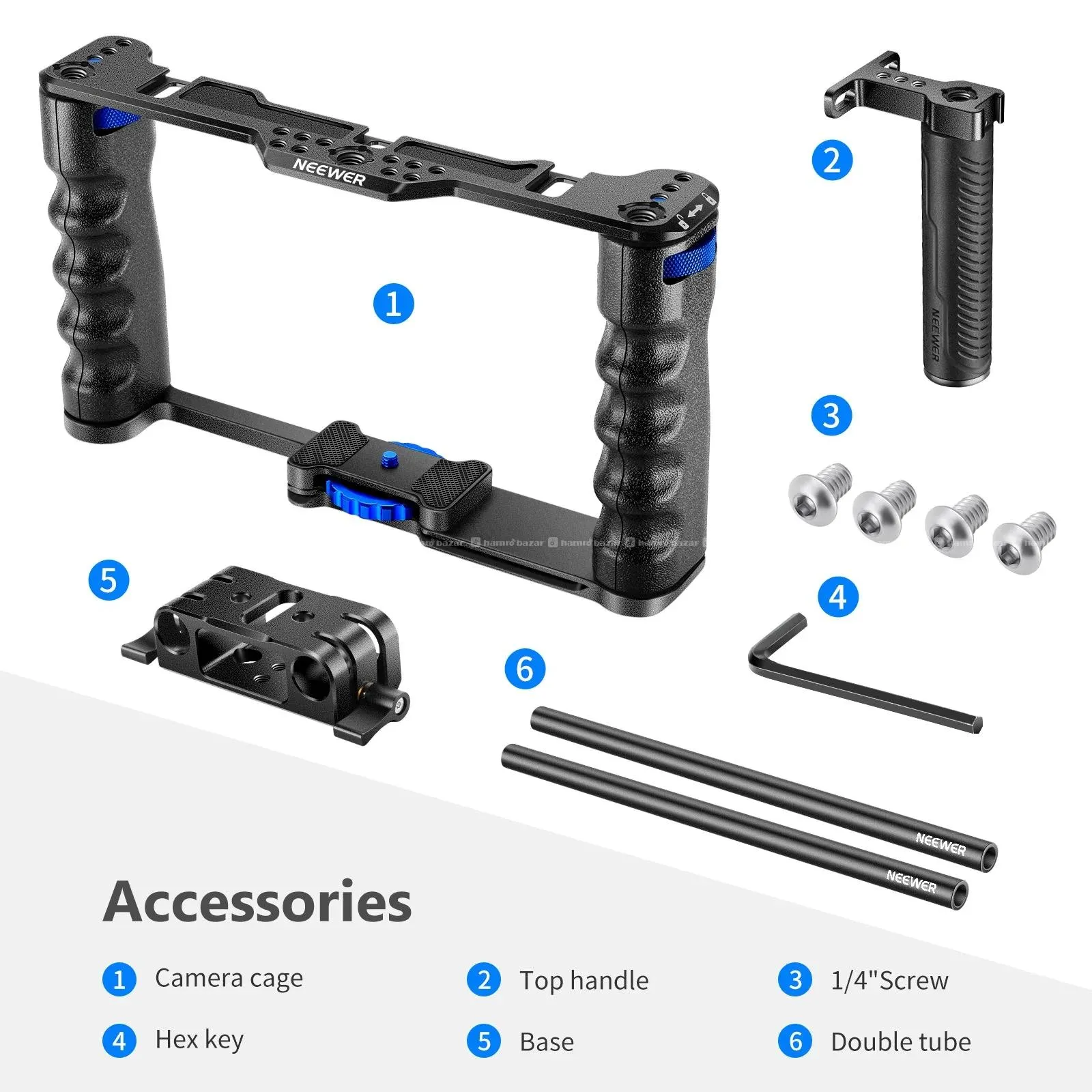 NEEWER Universal Camera Cage Rig Kit 6